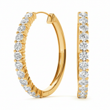 Earrings Hoop Earrings Standard Hoops — 1/4 ctw — Yellow Gold