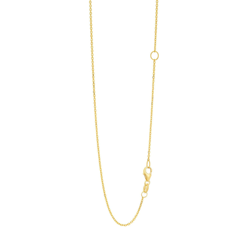 14K Gold 1.1mm Extendable Chain 