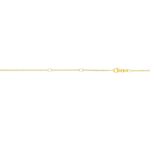 18K Gold 1.1mm Double Extendable Cable Chain
