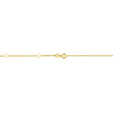 14K Gold .5mm Double Extendable Rope Chain 