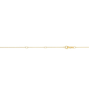 10K Gold .85mm Double Extendable Cable Chain 