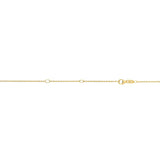 14K Gold 1.2mm Double Extendable Cable Chain 