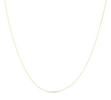 14K Gold 0.8mm Extendable Classic Cable Chain
