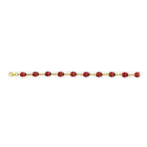 14K Gold LadyBug Bracelet