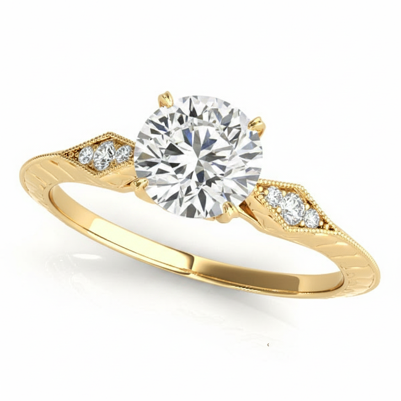 Engagement Ring — 1/2 ctw — Yellow Gold