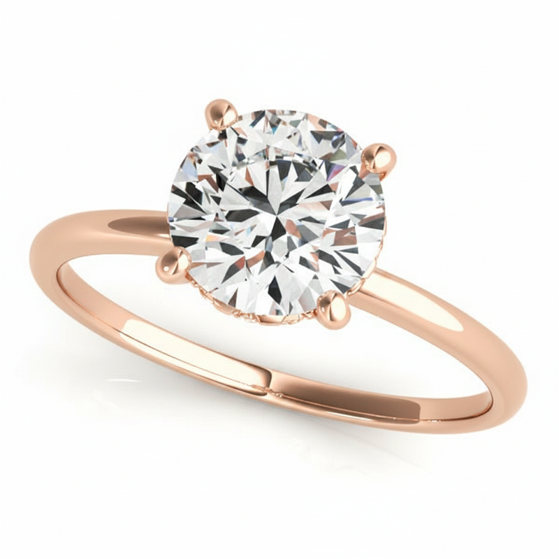 Engagement Ring — 1 1/2 ctw — Rose Gold
