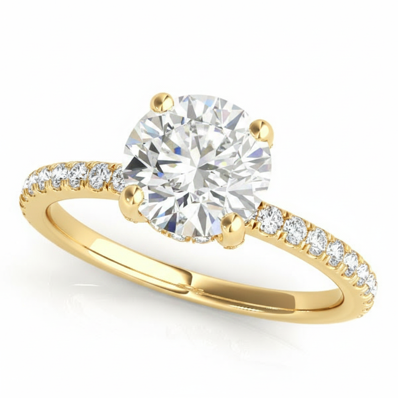 Engagement Ring — 1/2 ct — Yellow Gold