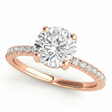 Engagement Ring — 1/2 ct — Rose Gold