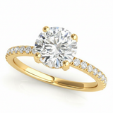 Engagement Ring — 1 1/2 ct — Yellow Gold