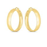 14K 7x35mm Wedding Band Hoops