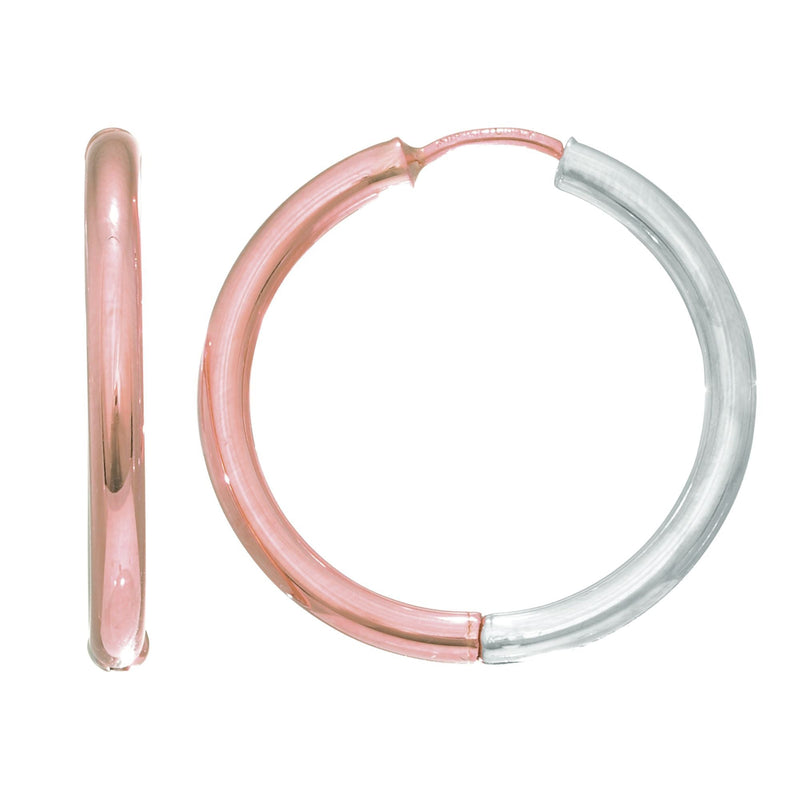 14K Gold Diamond Cut Hoop Earring
