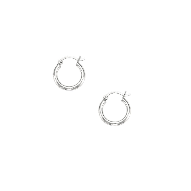 14K Gold 2x15mm Hoops
