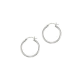 14K Gold 2x25mm Hoops