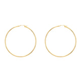 14K Gold 2x60mm Polished Hoop Earring