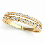 1/5 ctw Fashion Band — Yellow Gold