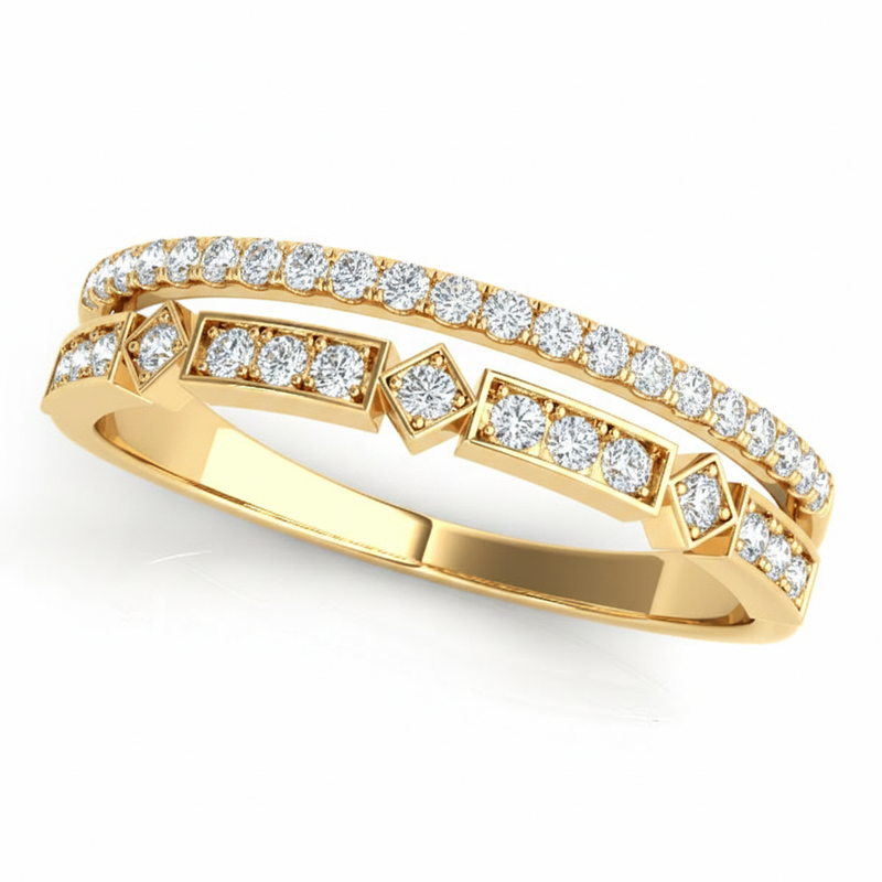 1/5 ctw Fashion Band — Yellow Gold