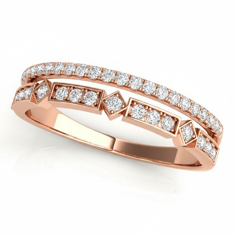 1/5 ctw Fashion Band — Rose Gold