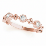 3/8 ctw Lab-Grown Stackable Band — Rose Gold