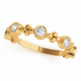 3/8 ctw Lab-Grown Stackable Band — Yellow Gold