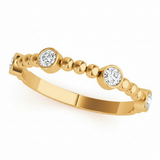 1/4 ctw Lab-Grown Stackable Band — Yellow Gold