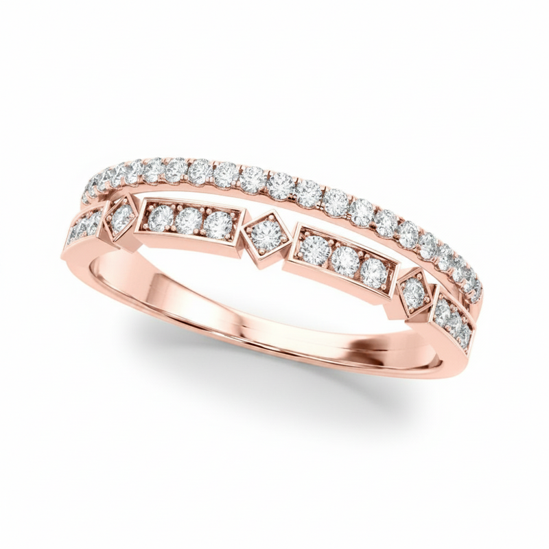 1/5 ctw Fashion Band — Rose Gold