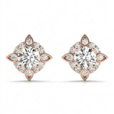 5/8 ctw Lab-Grown Diamond Fashion Earrings — Rose Gold