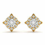 5/8 ctw Lab-Grown Diamond Fashion Earrings — Yellow Gold