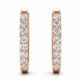 1/2 ctw Natural Diamond Fashion Earrings (07) — Rose Gold