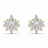 1/3 ctw Lab-Grown Diamond Fashion Earrings — Yellow Gold