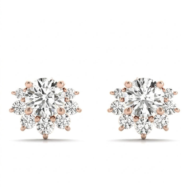 1/3 ctw Lab-Grown Diamond Fashion Earrings — Rose Gold