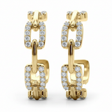 1 ctw Lab-Grown Diamond Fashion Earrings (LGER004) — Yellow Gold