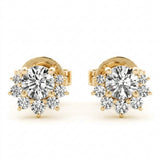 3/4 ctw Lab-Grown Diamond Fashion Earrings — Yellow Gold