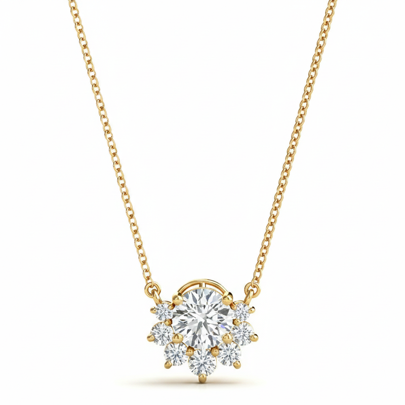 1/2 ctw Fashion Pendant — Yellow Gold