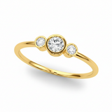1/5 ctw Lab-Grown Diamond Fashion Ring — Yellow Gold