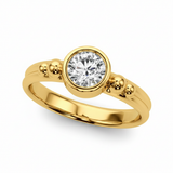 1/2 ctw Fashion Ring Round — Yellow Gold