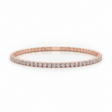 1 5/8 ctw Flexible Eternity Bangle — Rose Gold