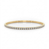 1 5/8 ctw Flexible Eternity Bangle — Yellow Gold