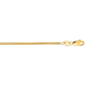 14K Gold 1mm Foxtail Chain 