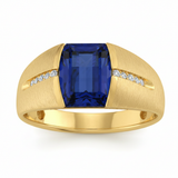 1/10 ctw Natural Diamond Gents Ring — Yellow Gold