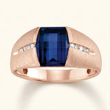 1/10 ctw Natural Diamond Gents Ring — Rose Gold
