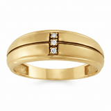 1/20 ctw Gents Ring Solitaires — Yellow Gold