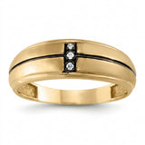 1/20 ctw Gents Ring Solitaires — Yellow Gold