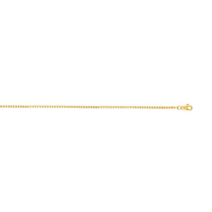 14K Gold 1.8mm Semi-Solid Box Chain 