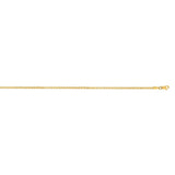 14K Gold 2.1mm Semi-Solid Box Chain 