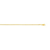 14K Gold 2.5mm Semi-Solid Box Chain 