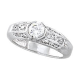 The Querida Bezel Engagement Ring - view 2