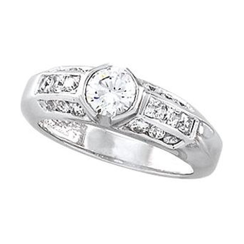 The Querida Bezel Engagement Ring - view 2