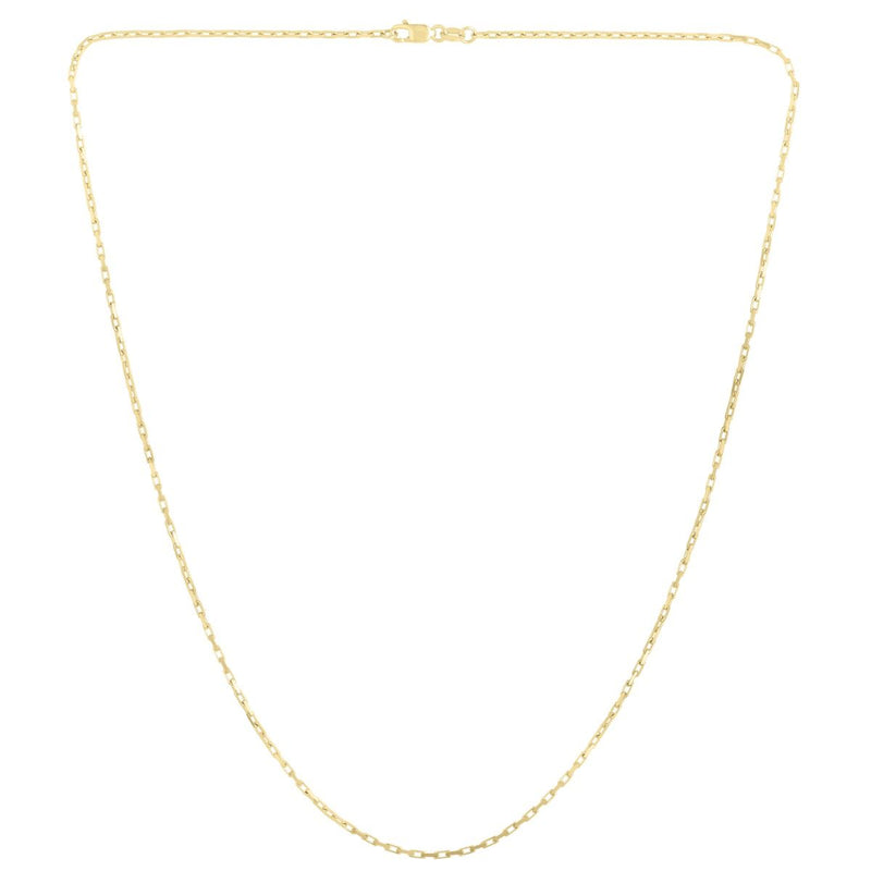 14K Gold 1.3mm French Cable Chain