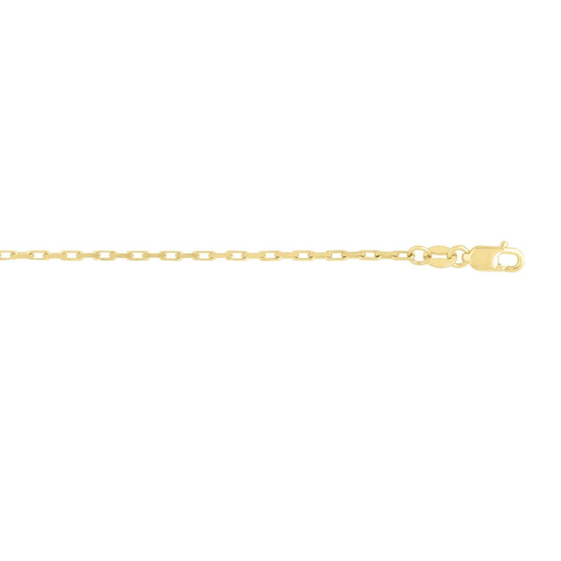 14K Gold 1.3mm French Cable Chain