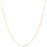 14K Gold 1.3mm French Cable Chain